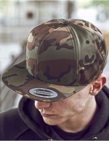 FLE-6089CF-Camo Classic Snapback Cap